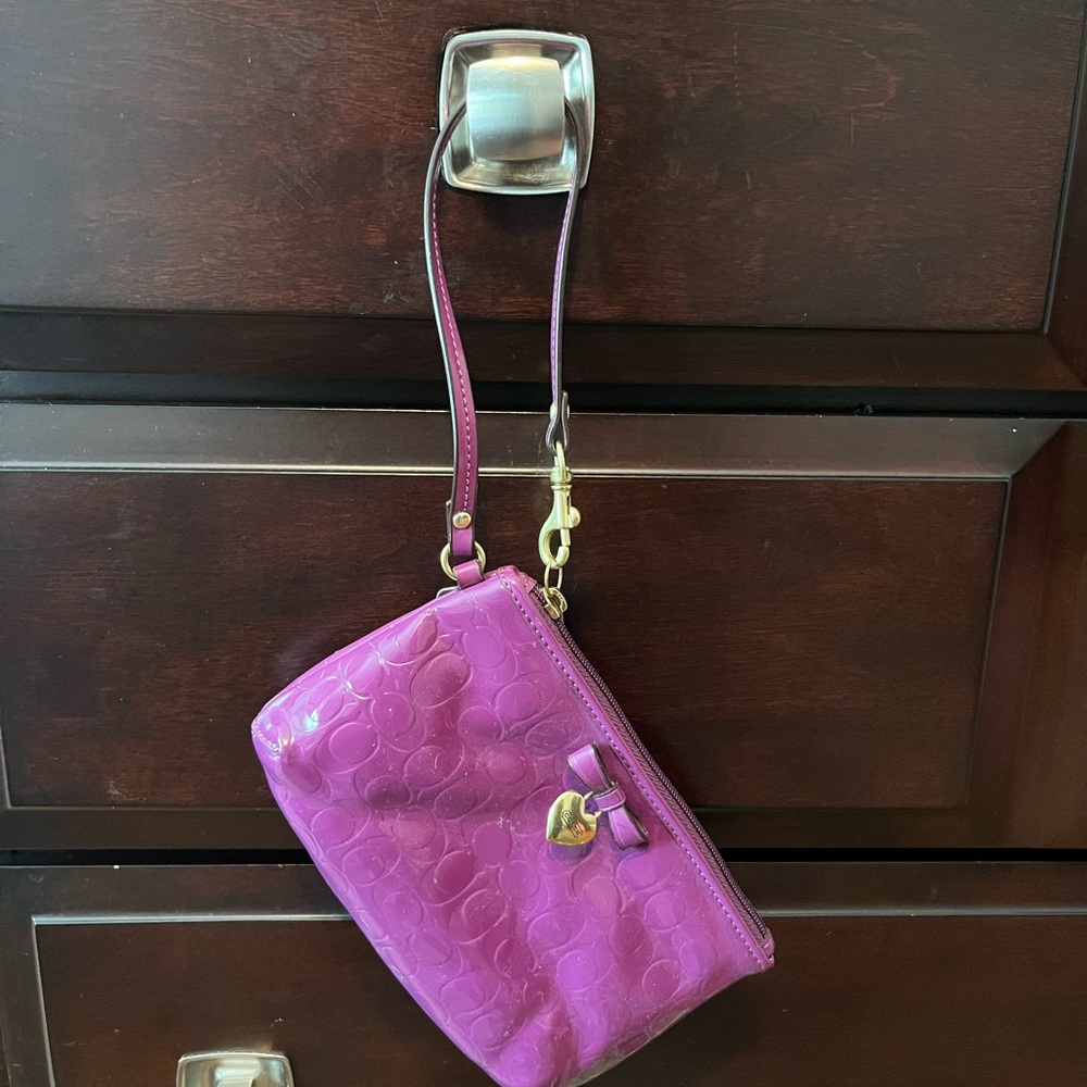 Purple Coach Clutch